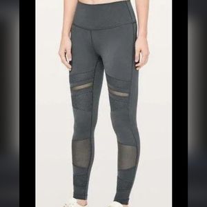 Lululemon Wunder Under Tight Leggings 8 Mesh Panels Wicking Pocket High Rise